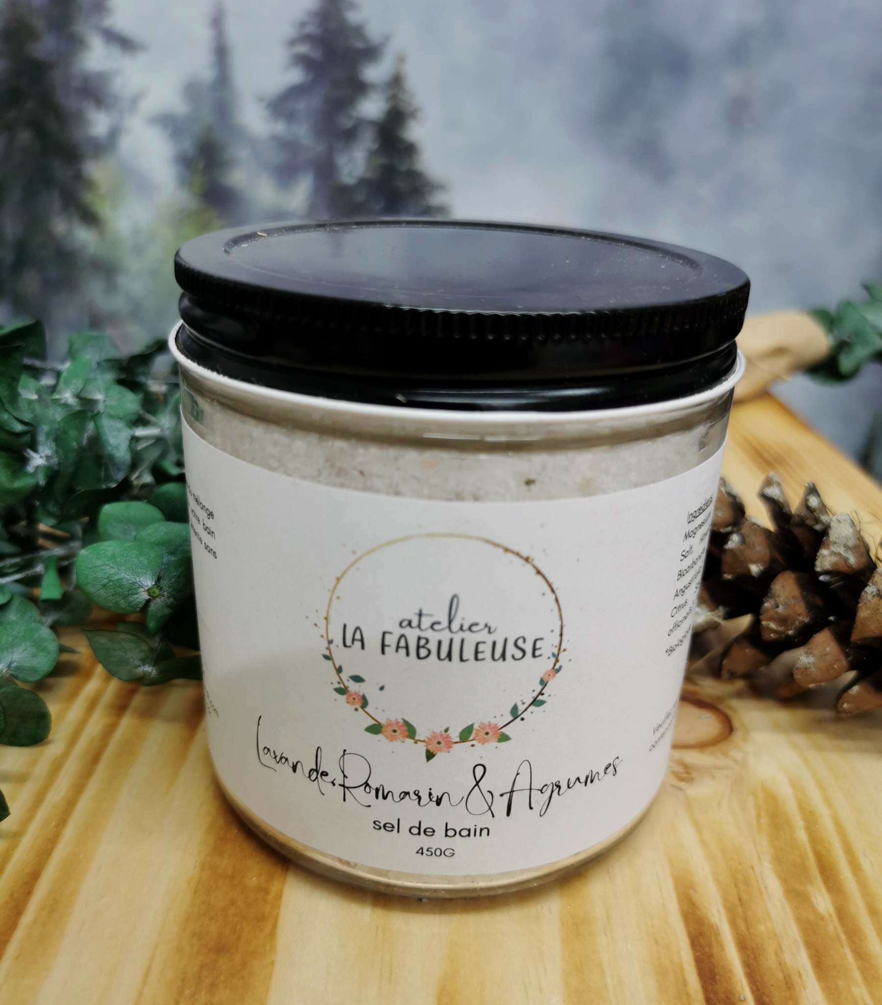 Sel de bain Lavande et Romarin